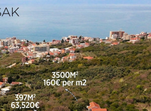 Продаются урбанизованные участки с видом на море, Добра Вода, Велики Пьесак