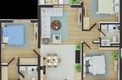 Ипотека! Уникальная квартира с тремя спальнями класса люкс в жилом комплексе с бассейнами и видом на море в Баре